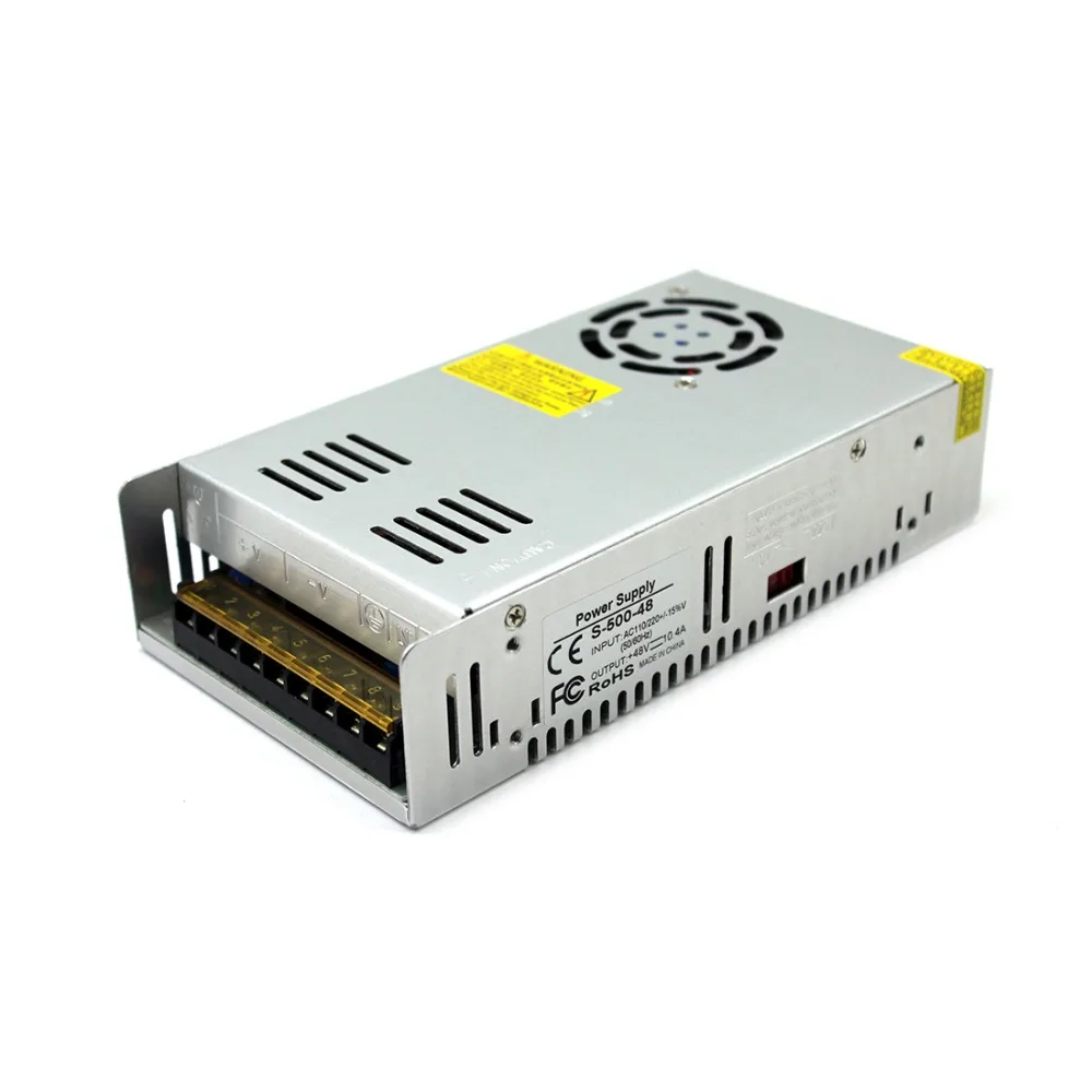 

Single Output DC48V 500W Light Transformer DC 12V 24V 36V 48V 60V 18V Power Supply SMPS for Industrial Mechanical Strip Lighting