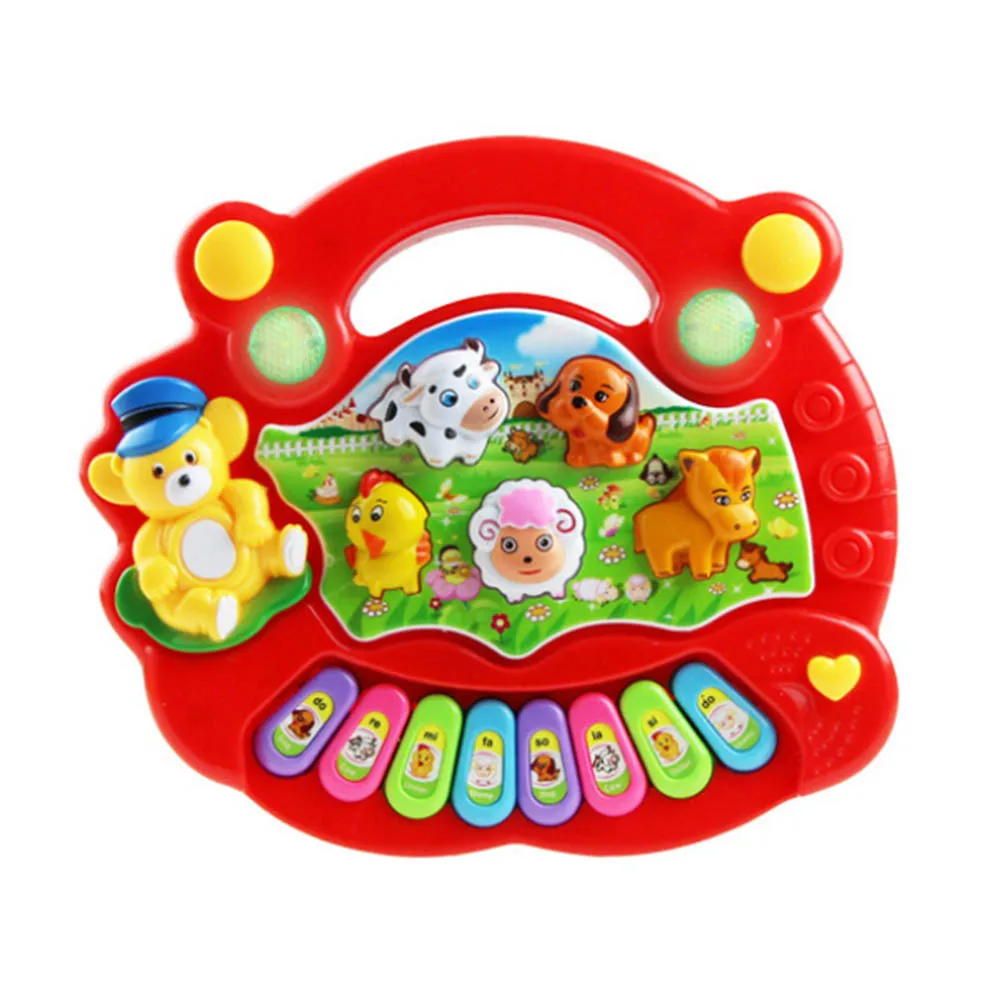 

Baby Vocal Toy New Popular Musical Instrument Toy Baby Kids Animal Farm Piano Music Educational Toys For Children Gift