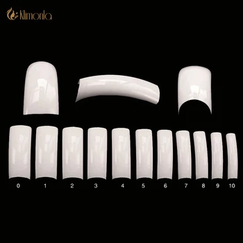 

500 Pcs Professional White French Nail Art Tips Acrylic Artificial UV Salon False Nail Art Tools Half Cover Manicure Salon