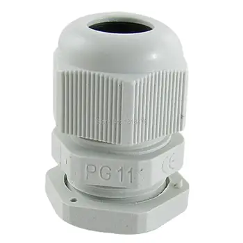 

100 Pcs White Plastic PG11 Waterproof Cable Glands Connectors