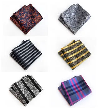 

High-end Design Business Men's High Quality Decorative Handkerchief Pocket Towel Fashion Quality Polyester Paisley Pocket Towel