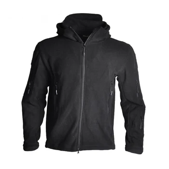 

Softshell Tactical Men Jacket Thick Fleece Coat Winter Thermal Hooded Jacket Outdoor Hiking Camping Windproof Jacket