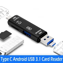 All In 1 Usb 3.1 Card Reader High Speed SD TF Micro SD Card Reader Type C USB C Micro USB Memory OTG Card Reader карт ридер satechi aluminum type c usb 3 0 and micro sd card reader rose gold b01eu2krlu st tccrar