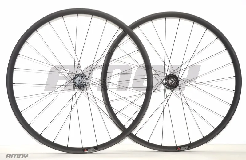 Cheap Smooth&fast forward carbon mtb wheelset crossmax 29er AM asymmetrical 35*25mm bicycle wheels offset rims for enduro racing 4