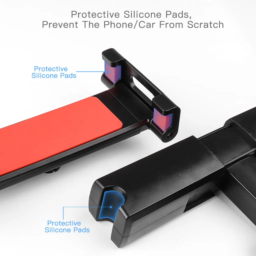 360 градусов Магнитный Автомобильный держатель для телефона Подставка для телефонов 4-10,6 дюймов автомобильное заднее сиденье кронштейн для телефона# LR4
