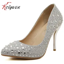 Frühling 2015 neue winter diamant feine mit spitzen dame pumpen hochzeit schuhe reizvolle mit flacher mund schuhe frauen party schuhe