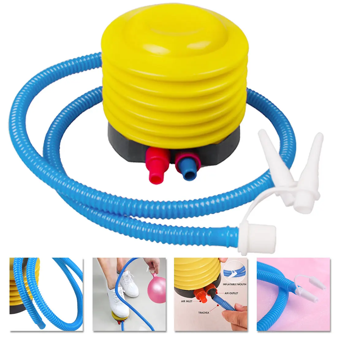 

Foot Balloon Air Pump Balloons Foot Balls Inflator party accessories Hand Push Air Pump Party Supplies Balloon Inflator Pump