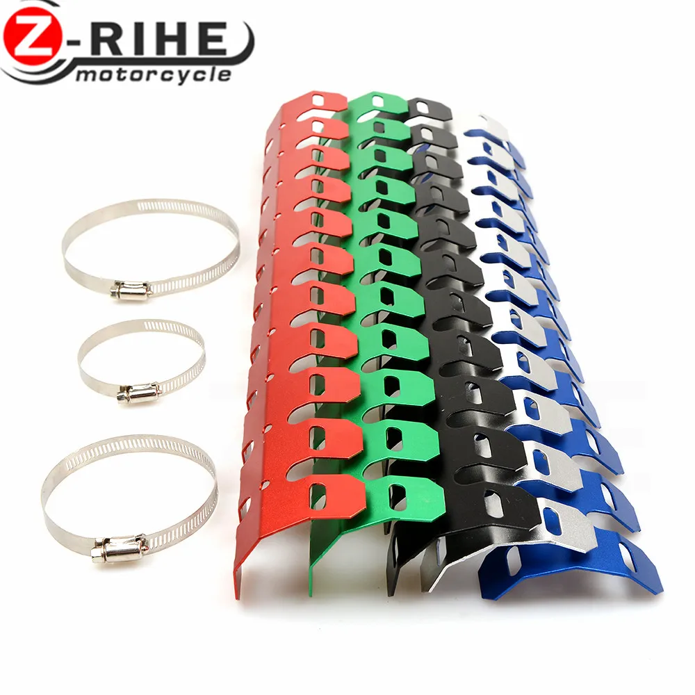 

FOR Exhaust Muffler Pipe Guard Protector Heat Shield For YAMAHA TRICKER DT TW PW RT 50 80 85 90 100 125 225 230 250 426