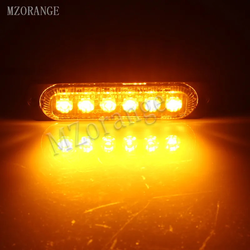 4x6 дюймов 12 светодиодный супер яркий 12 V-24 V светодиодный стробоскоп аварийный Предупреждение светильник полиция мигающий светильник бар решетка грузовика Маяк светодиодный Габаритные огни - Цвет: Цвет: желтый