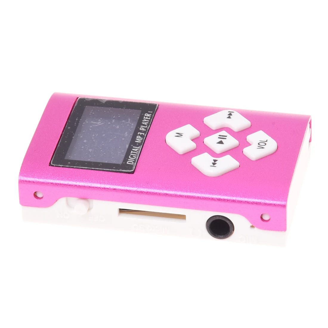 SCLS USB LCD Screen Mini MP3 Player 32GB Micro SD TF (Rose Red)-in MP3 ...