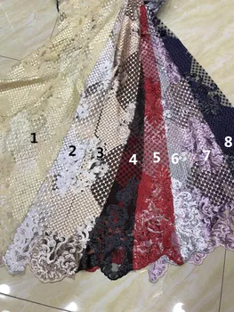 

french Net Lace Fabric Nigerian SH-6663 French Guipure Lace Fabric for bridal dress