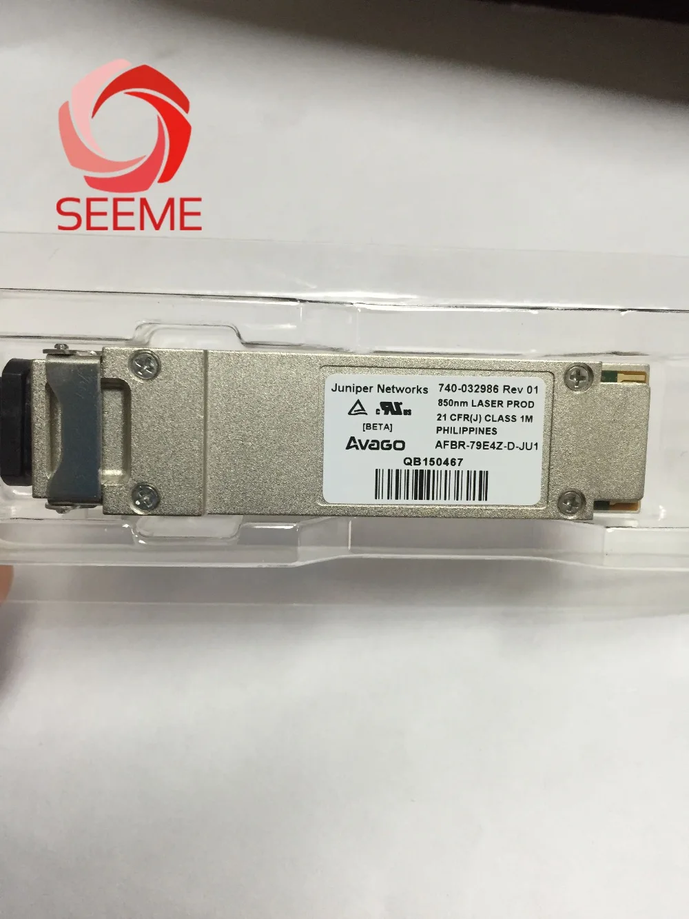 

Juniper 740-032986 REV 01 40GBASE-SR OM3 100m AVAGO AFBR-79E4Z-D-JU1