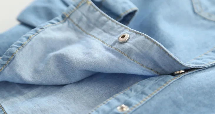 Новинка года, джинсовые хлопковые блузки для маленьких девочек Вышивка Джинсовая блузка с цветочным рисунком для девочек детские джинсовые рубашки с длинными рукавами