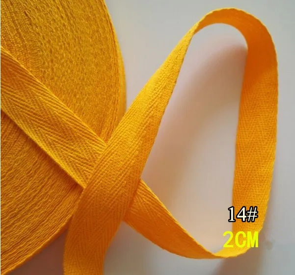 Фартук из твила с елочкой 23 цвета 20 мм x50yard|cotton webbing|sewing stripscotton herringbone webbing |
