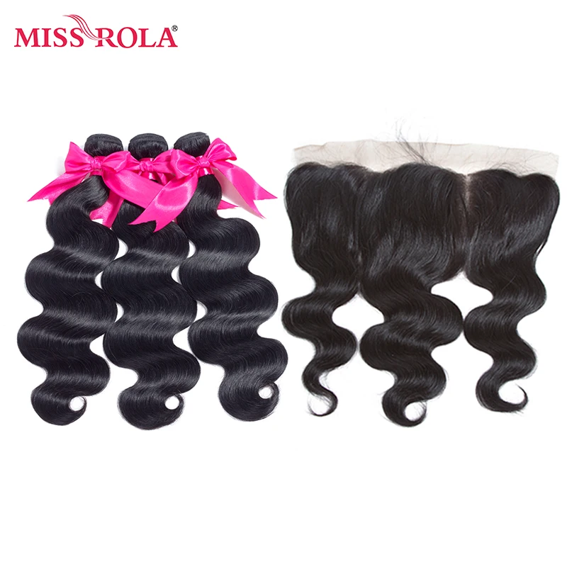 Miss Rola Hair Pre-colored Malaysian Body Wave 3 Bundles with 13*4 Closure Hair 100% Human Hair Bundles In Extension Free Shippi body-wave : image Miss Rola Hair Pre-colored Malaysian Body Wave 3 Bundles with 13*4 Closure Hair 100% Human Hair Bundles In Extension Free Shippi body-wave