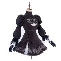 Ainiel NieR: automata Yorha No.2 Type B ชุดคอสเพลย์เครื่องแต่งกายผู้ใหญ่ผู้หญิงและสาวสีดำ 2b ชุดเต็มชุด
