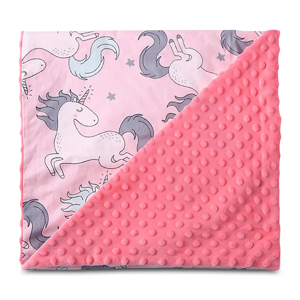 Insular SU5001L Хлопковое одеяло для малышей 158X110 см Двуслойное Одеяло Портативный мягкий автомобильный Дорожный Чехол пеленка подарки
