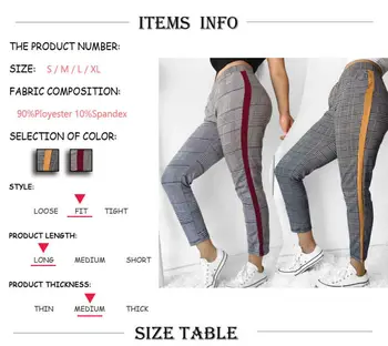 

2019 Summer Fashion Casual Women High Waist Skinny Plaid Pants Trousers Stretch Denim Leggings Jeggings