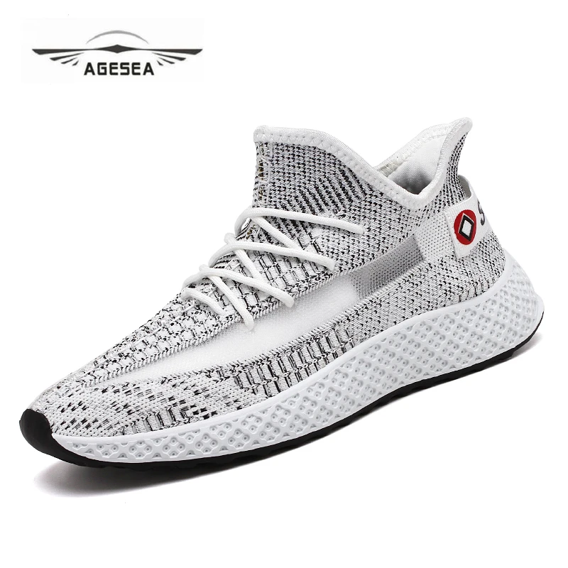 

Summer Trainers Men Shoes Flat Shoes Walking Casual Soft Breathable Mesh Zapatillas Deportivas Spring Lace-up 2019 New AJL808