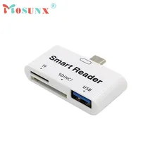 Горячая Распродажа, мобильный телефон, кардридер type-C 3 в 1, многофункциональный адаптер для чтения карт памяти, USB TF SD для samsung Galaxy Note 7