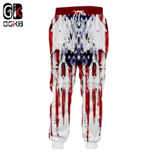 OGKB мужские длинные 3D спортивные штаны с принтом череп с американским флагом уличная одежда большого размера костюм Hombre зима Прямая поставка
