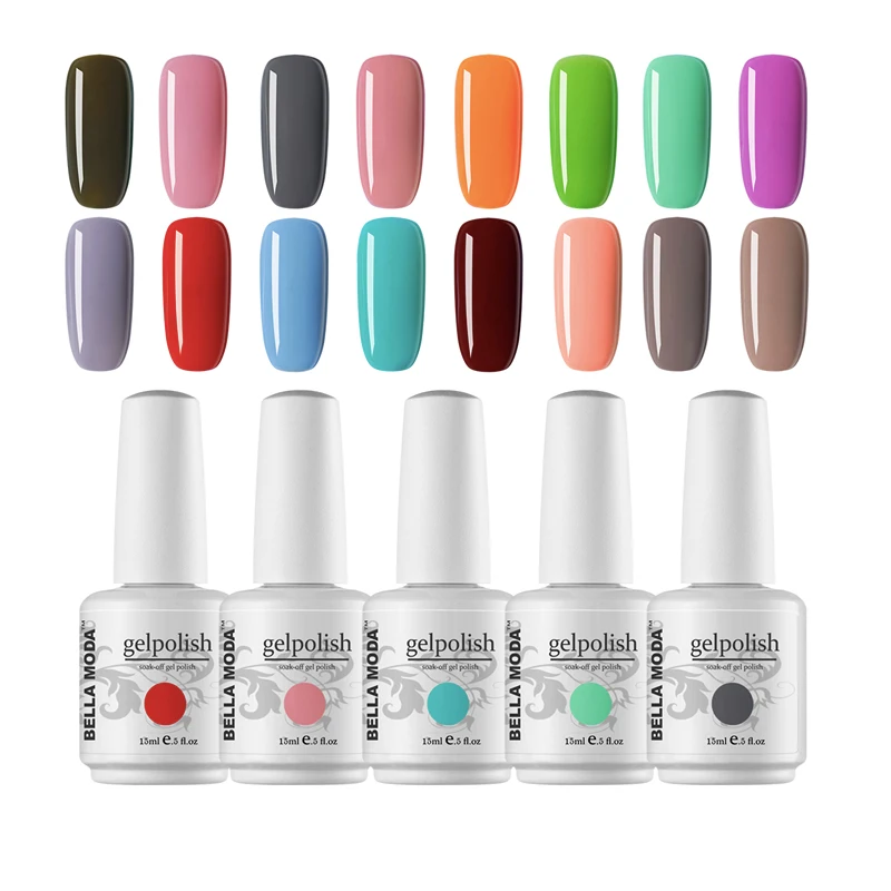 Белла MODA 15 мл УФ гель-лак Nail Art Маникюр Soak Off Гель лак для ногтей Top ногтей