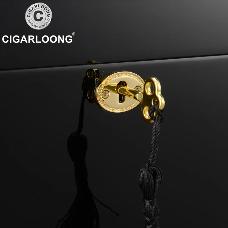 CIGARLOONG коробка для сигар деревянная сигара дисплей коробка humidor для сигар с ручкой увлажнитель для сигар HH-4002