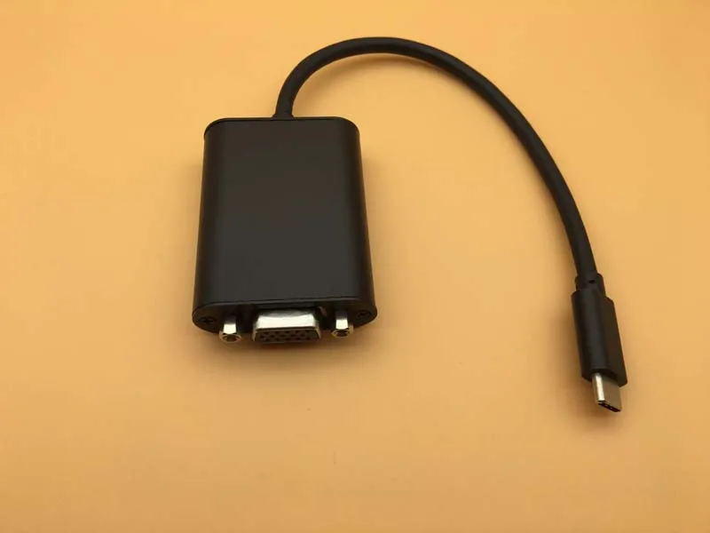 Type C к VGA адаптер USB 3 1 кабель преобразования алюминиевый корпус использовать для