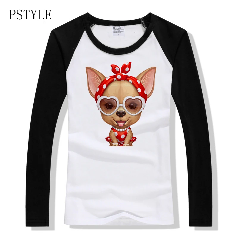 

Chihuahua Retro Beauty Print TShirt Women's Spring Harajuku Kawaii T Shirt Cute Dog Design Funnny T Shirts for Lady Girl Top Tee
