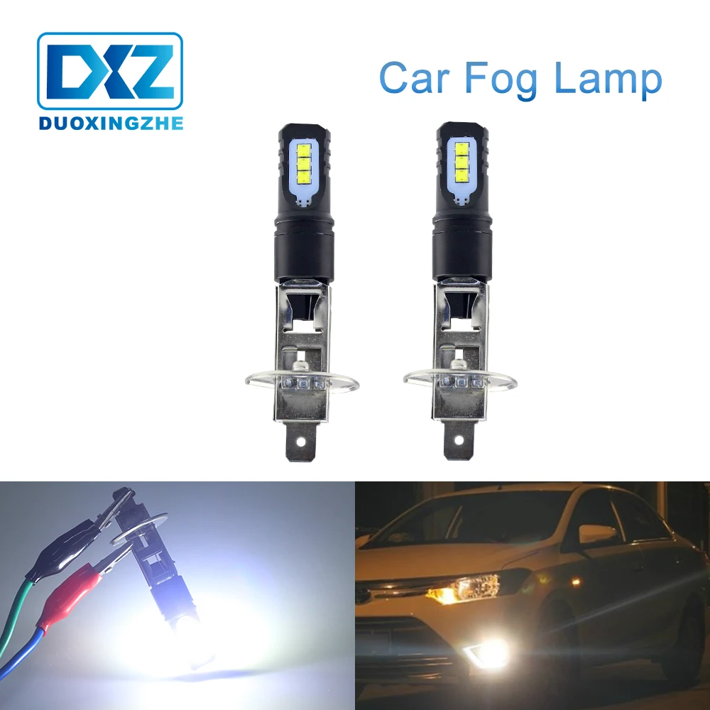 

DXZ 1X light bulb h1 12V for car auto LED fog lamp daytime running lights 2525 SMD Canbus white External Turning Parking Driving