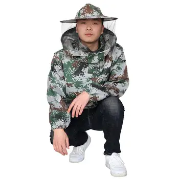 

Large New Beekeeping Half Body Protective Jacket Veil Smock Equipment Supplies Beekeeping Hat Sleeve Suit Anti-bee Safe Clothing