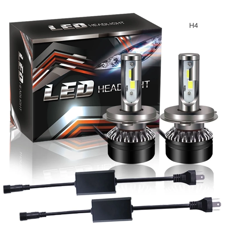 

2x NEW H4 9003 HB2 80W 10000LM LED Headlight Kit Hi/Lo Beam Bulbs 6000K 2018