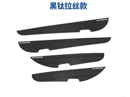 2016 2018 For Skoda Superb Car Door Anti Kick Pad Stainless Steel