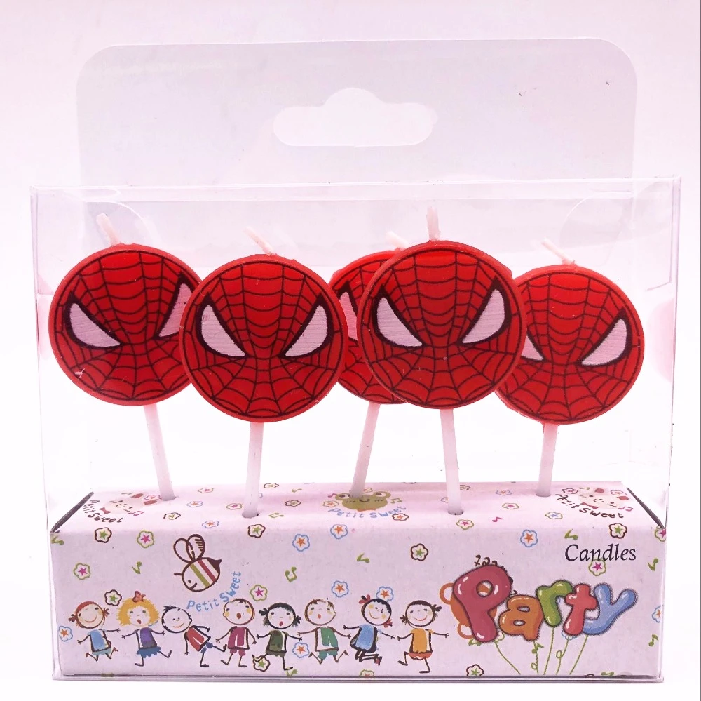 Bougies D Anniversaire Spiderman 5 Pieces Ensemble Decoratif Pour Fete D Anniversaire Pour Enfants Bougies A Gateaux Pour Fete D Anniversaire Et De Mariage Aliexpress