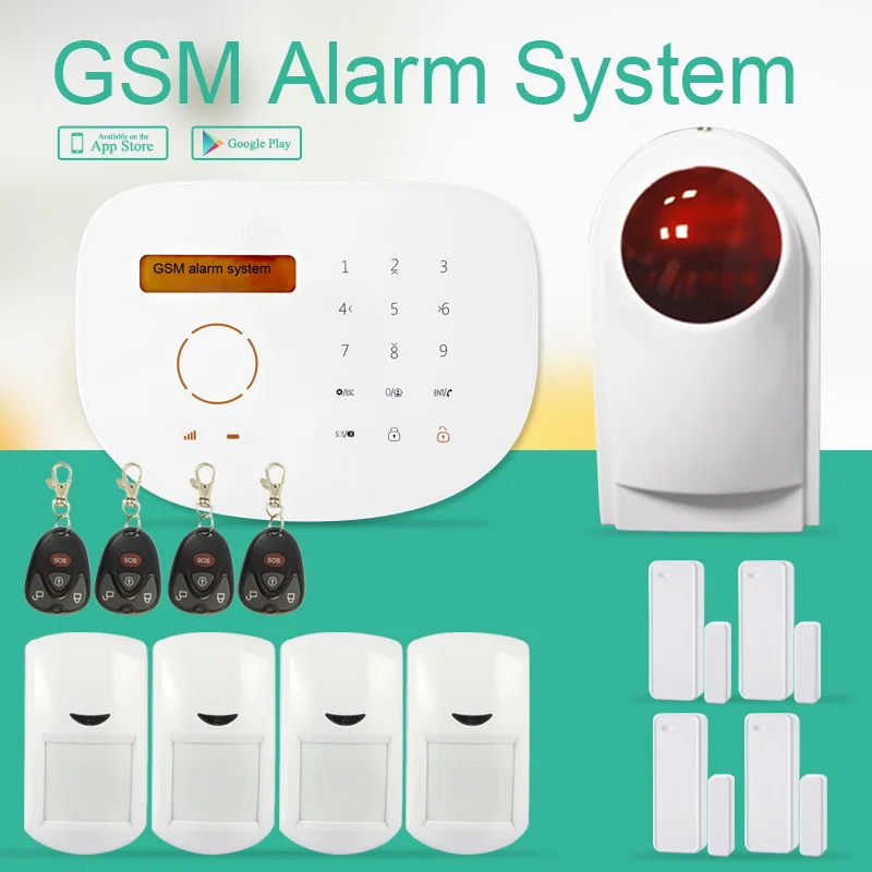 

Ecnomical price wireless GSM alarm system with home automation & touchpad RFID GSM security Alarm System+wireless outdoor siren