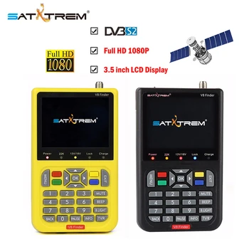 

Satxtrem sat finder dvb s2 digital v8 satellite finder hd acm digital meter with 3000mA Battery Full 1080P FTA dvbs2 Satfinder