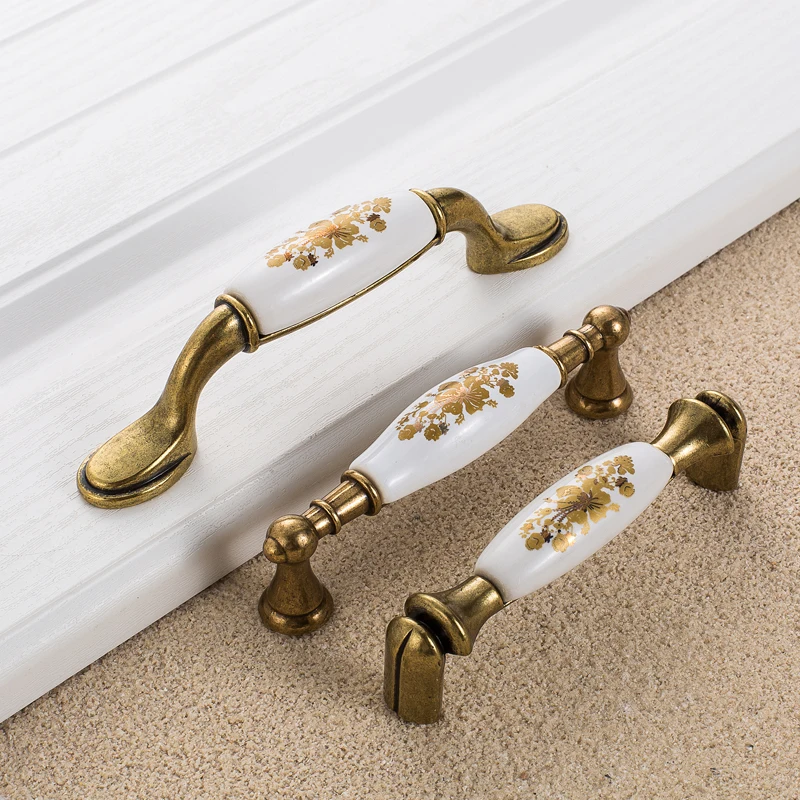 Door Handle European Ivory White Handle Modern Minimalist