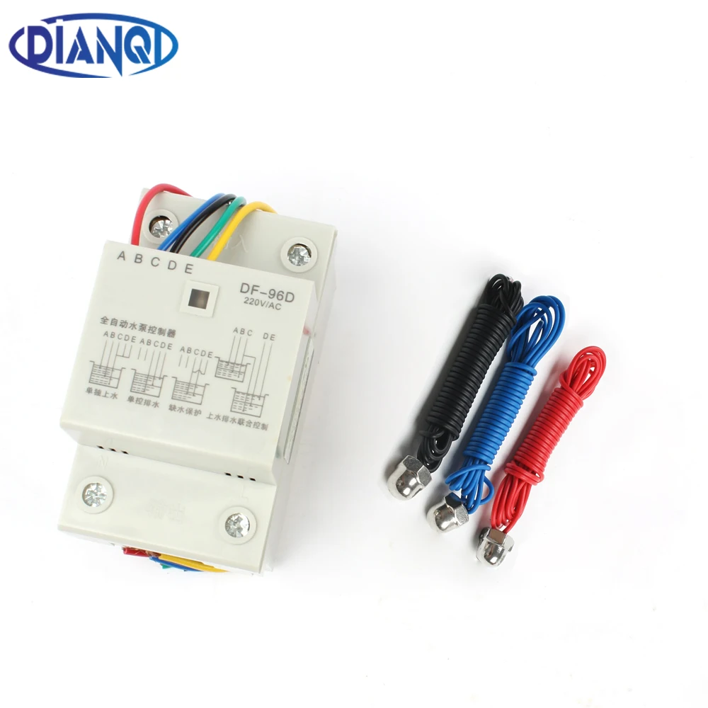 DF-96D DF96D automatic water level controller Pump Controller Cistern Automatic Liquid Switch 220V Din Rail water level control DF-96D DF96D automatic water level controller Pump Controller Cistern Automatic Liquid Switch 220V Din Rail water level control