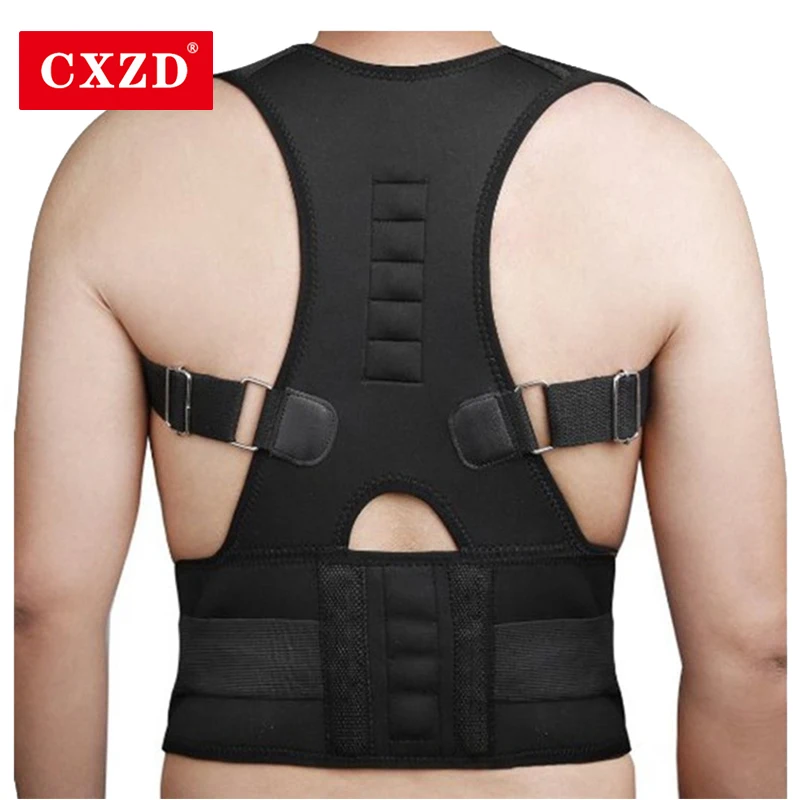 

Brace Support Belt Adjustable Magnetic Back Posture Corrector Clavicle Spine Back Shoulder Lumbar Posture Correction Female Male