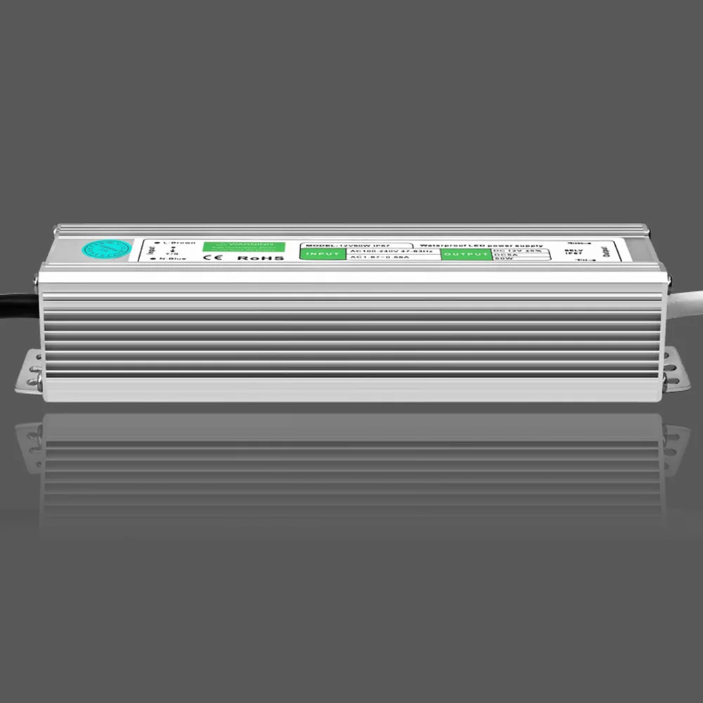 Источник питания IP67 водонепроницаемый адаптер DC 12V 50w светодиодный трансформатор освещения драйвера