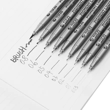 1 шт./компл. художественный маркер для белой доски чернил, черная ручка эскизов ручки пигмент вкладыш для рисования почерк