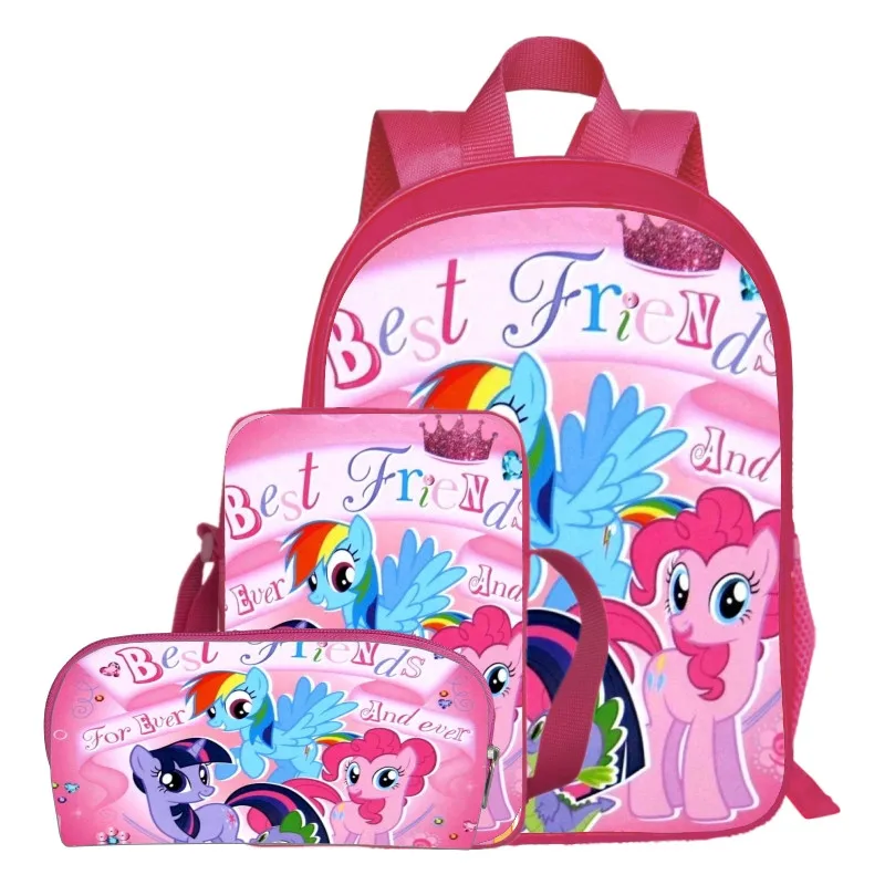 

Hot Sale Oxford 16-Inches Printing Cartoon My Little Pony Women Backpack for Teenage Girls School Bags for Children Schoolbag