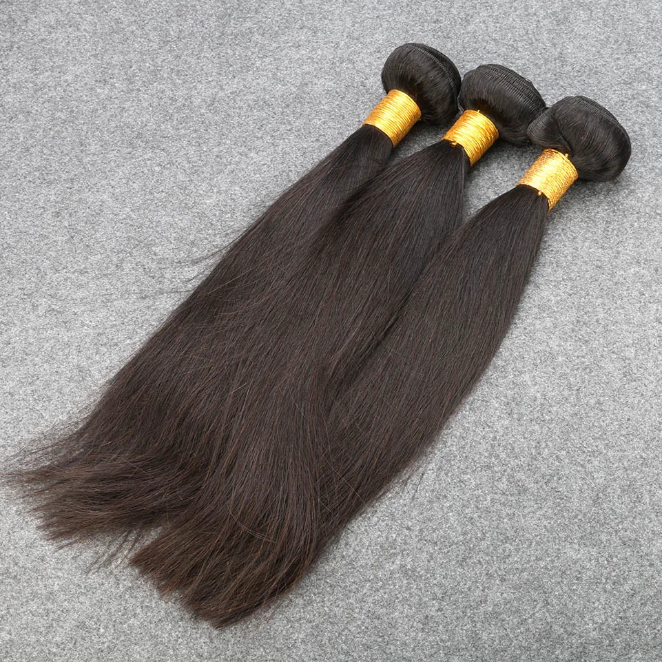 

Slove Hair Brazilian Virgin Hair Straight Extensions Women Virgin Human Hair Weaves Dyeable Bleachable 3 Bundles Soft No Tangle