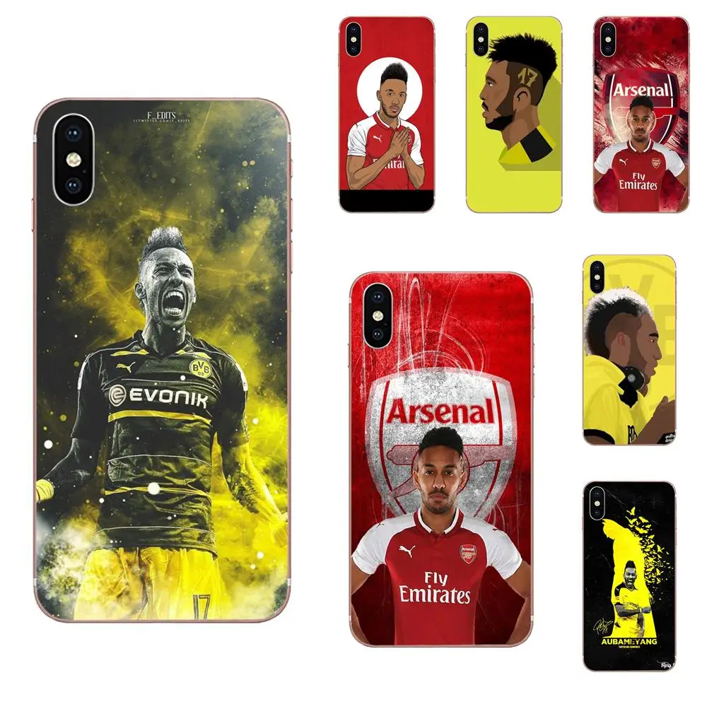 

Soft Phone Case Footballer Emerick Aubameyang For Huawei Honor Mate 7 7A 8 9 10 20 V8 V9 V10 G Lite Play Mini Pro P Smart