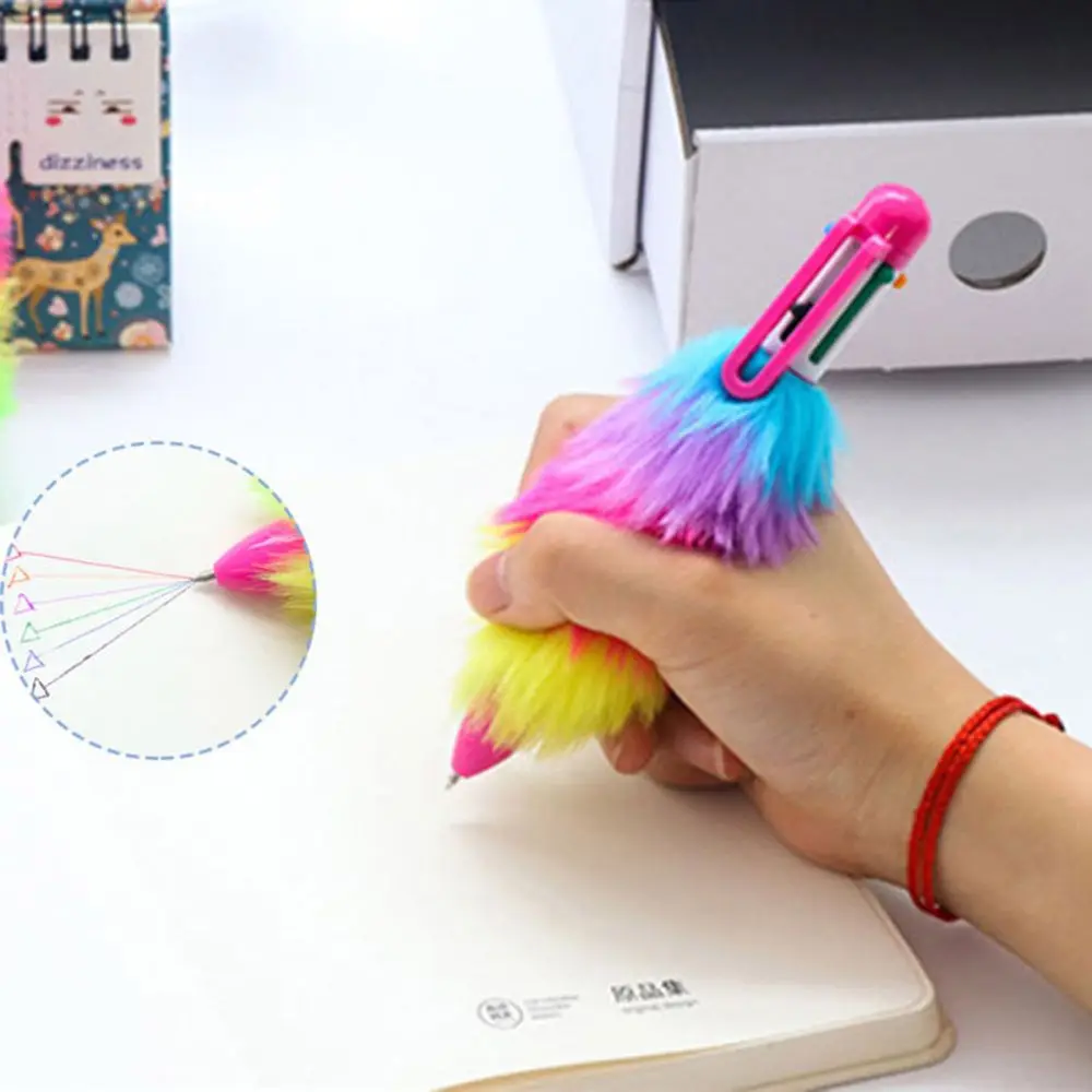 pen stationery ballpoint pen school supplies Kawaii office accessories writing pens stationery tools 6 colors Free Shipping