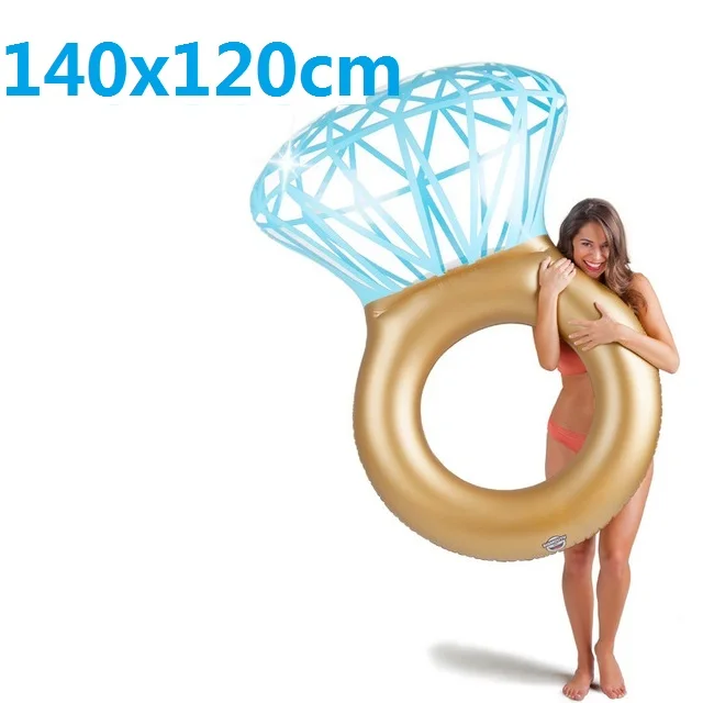 Алмазный гигантский плавательный кольцо Фламинго Единорог надувной матрас для бассейна Лебедь ананас поплавок Тукан Павлин воды игрушки boia piscina