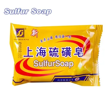 

Bathing Sulfur Soap Drug Bactericidal Soap For Acne Psoriasis Seborrheic Eczema Antifungal Universal Body Skin Cleaning 2018 New