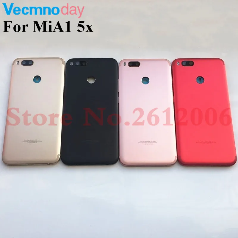 

Battery Cover For Xiaomi MiA1 Rear Door Back Housing Case For Xiaomi Mi 5X A1 Battery Cover With Power Volume Button Replace