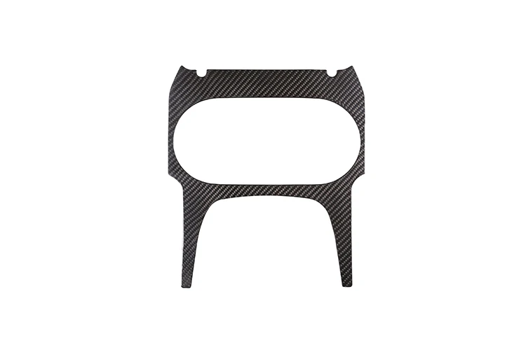 Carbon fiber Настоящее карбоновое волокно Автомобиль Центральной Консоли держатель чашки панель Крышка отделка для Porsche Cayenne автомобильные аксессуары - Название цвета: Carbon fiber