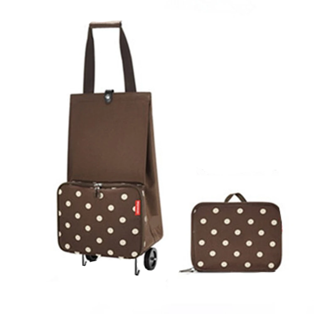 

Pull Cart Foldable Multifunction With Handle Travel Durable Large Capacity On Wheels Shopping Bag Tug Package Portable Organizer